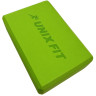Блок для йоги и фитнеса UNIX FIT (200 г) 23 х 15 х 7 см, 1 шт, зеленый YBU200GGN